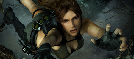 The one advantage of all this is that there's plenty of pictures of Lara losing grip.