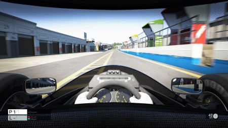 The Lotus looks stunning inside the cockpit.