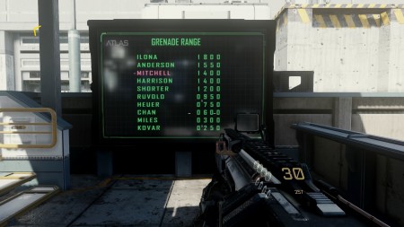 My grenade range scores were decent...just don't look at my firing range scores.