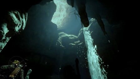Deep in a cave was this stunning view.