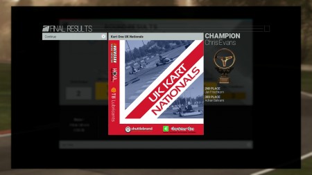 This win in the Kart Championships was one of few. I left this career soon after.