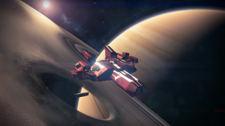 Saturn and a ship..if I was up with my lore I might know what this meant.