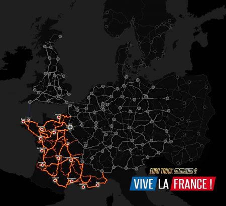 The ETS2 map is massive following the recent DLC packs.